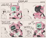Rating: s
ID: 5613588
Date: 2025-06-01 09:56:22 -0400
Status: active
Score: 51
2025 4_panel_comic 5_fingers ambiguous_gender asking asking_another auveiss aveline_(auveiss) bar_emanata black_body black_head black_markings black_tail blank_humanoid blue_markings bust_portrait cable colored comic corrugated_neck corrugation cosplay covering covering_face cyan_inner_ear cyan_screen dialogue digital_media_(artwork) ears_back ears_up electrical_plug electrical_plug_tail emanata english_text exclamation_point eyebrows eyelashes eyes_closed female fingerless_(marking) fingers front_view haha happy human humanoid humor impersonation interjection karen_plankton laugh leaning leaning_forward machine mammal markings metal name_in_dialogue nickelodeon night onomatopoeia open_mouth pink_body pink_ears pink_hand pink_markings pivoted_ears portrait quotation_marks rear_view robot robotic_joints screen screen_face simple_eyes solo sound_effects spongebob_squarepants star tail tailed_humanoid teeth text three-quarter_view turning_around vent waveform wavy_mouth wheeze wheeze_comic white_body white_fingers white_markings post #5613588