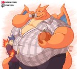 Rating: s
ID: 4429257
Date: 2023-11-21 23:25:07 -0500
Status: active
Score: 60
2023 anthro anthrofied autumn belly belly_smother belly_squish beverage bottomwear charizard clothed clothing coffee drinking duo fat_arms fire flaming_tail food frown fruit fur generation_1_pokemon generation_2_pokemon hi_res holding_object horn male moobs morbidly_obese morbidly_obese_anthro morbidly_obese_male nintendo obese obese_anthro obese_male overweight overweight_anthro overweight_male pants patreon plant pokemon pokemon_(species) pokemorph pumpkin shirt size_difference smile squish standing stompsyeen sweater tail tail_coil text topwear tuft twitch.tv typhlosion url watermark wings post #4429257
