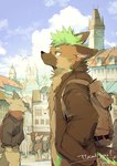 Rating: s
ID: 4721493
Date: 2024-04-14 23:49:05 -0400
Status: active
Score: 30
absurd_res ambient_bird ambiguous_gender anthro backpack biped bottomless bottomless_anthro bottomless_male bottomwear brown_body brown_clothing brown_coat brown_ears brown_fur brown_tail brown_topwear building canid canine city city_background clock clock_tower clothed clothing cloud coat colored crowd czech_republic day detailed_background digital_media_(artwork) dipstick_ears ear_markings facial_markings fur gothic_architecture green_body green_eyes green_fur green_tail group half-length_portrait hand_in_pocket head_markings head_tuft hi_res hyena kemono male male_anthro male_focus mammal markings medieval_architecture monotone_body monotone_fur multicolored_body multicolored_ears multicolored_fur multicolored_tail muzzle_(marking) open_clothing open_coat open_topwear outside pink_inner_ear pockets portrait prague public raferafe renaissance_architecture scarf shaded shirtless side_view signature sky smile snout snout_markings solo_focus standing tail topwear town tuft post #4721493