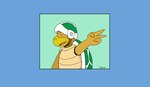 Rating: s
ID: 5166087
Date: 2024-11-07 10:32:04 -0500
Status: active
Score: 0
4_fingers anthro armor blue_border border echsrick eyes_closed fingers gesture green_hair hair hammer_bro hand_gesture happy headgear helmet hi_res koopa male mario_bros nintendo reptile scales scalie shell simple_background smile solo turtle v_sign yellow_body yellow_scales post #5166087