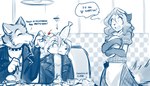 Rating: s
ID: 3119595
Date: 2022-01-12 14:44:38 -0500
Status: active
Score: 106
1950s_theme 2022 7:4 accident adobe_photoshop_(artwork) alternative_fashion angry annoyed anthro apron beverage blue_and_white brutus_(twokinds) burger canid canine canis clothed clothing clovis_(twokinds) clumsy collar conditional_dnp container_on_head cup_on_head dialogue digital_media_(artwork) dress emanata english_text eyes_closed fail female food food_on_face food_on_head fox fries frustration_cloud glare gloves_(marking) greaser group hi_res holding_food holding_object hybrid iconography jacket keidran laura_(twokinds) leather leather_clothing leather_jacket leather_topwear male mammal markings milkshake monochrome nervous object_on_head open_clothing open_jacket open_mouth open_topwear red_fox serving serving_beverage serving_food serving_milkshake sketch smile speech_bubble spiked_collar spikes stuttering text text_emphasis tom_fischbach topwear tray trio true_fox twokinds underline waiter waitress_uniform wavy_speech_bubble wolf post #3119595