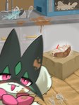 Rating: s
ID: 5606605
Date: 2025-05-29 09:55:45 -0400
Status: active
Score: 67
2025 3:4 ambiguous_anthro ambiguous_gender anthro appliance birthday_candle blush blush_lines broken_glass cake camera_view candle carton colored container cooking cute_fangs depth_of_field dessert detailed_background digital_media_(artwork) fangs female_(lore) food frill_(anatomy) fur generation_9_pokemon glass hb_(artist) head_tuft heart_after_text heart_symbol hi_res inside kemono kitchen kitchen_appliance kitchen_utensils looking_at_viewer mammal mask meowscarada messy microwave_oven milk_carton milk_container neck_frill nintendo open_mouth open_smile pink_eyes pink_nose pokemon pokemon_(species) pupils selfie shaded sink smile solo teeth tools tuft water post #5606605