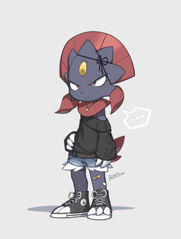 Rating: s
ID: 5667596
Date: 2025-06-25 19:23:22 -0400
Status: active
Score: 74
2025 3_fingers 3_toes absurd_res ambiguous_gender anthro bottomwear claws clothed clothed_ambiguous clothed_anthro clothing digital_media_(artwork) feet finger_claws fingers footwear front_view fully_clothed fully_clothed_ambiguous fully_clothed_anthro furgonomic_footwear furgonomics generation_4_pokemon grey_body hi_res looking_at_viewer nintendo pokemon pokemon_(species) red_eyes signature simple_background solo standing toe_claws toes topwear weavile zinfyu post #5667596
