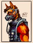 Rating: s
ID: 5604198
Date: 2025-05-28 10:19:04 -0400
Status: active
Score: 12
abstract_background absurd_res anthro armor artist_name athletic athletic_anthro athletic_male belt biceps biped black_border black_clothing black_hair black_topwear blue_clothing body_armor border bound breastplate brown_body brown_fur brown_hair bulletproof_vest bust_portrait canid canine canis cheek_tuft clothed clothing colored cyberpunk detailed digital_drawing_(artwork) digital_media_(artwork) domestic_dog ears_back ears_up english_text eyebrows face_mask facial_scar facial_tuft fluffy fox fully_clothed fur gas_mask german_shepherd gloves green_eyes hair half-closed_eyes half-length_portrait handwear harness herding_dog hi_res humanoid hybrid hyena inner_ear_fluff jacket leather leather_clothing looking_at_viewer looking_away looking_back machine male mammal marker_(artwork) markings mask military military_uniform multicolored_body multicolored_fur muscular muscular_anthro muscular_male muzzle_(object) muzzled narrowed_eyes neck_tuft orange_body orange_fur painting_(artwork) pastoral_dog pivoted_ears pointy_ears police police_uniform portrait pose prick_ears restraints scar science_fiction shaded shirt short_hair shoulder_pads side_view signature simple_background sketch sleeveless_clothing sleeveless_shirt smile snout soldier solo sportswear spotted_hyena standing straps suit tan_background tan_body tan_fur tank_top text three-quarter_portrait tight_clothing topwear traditional_media_(artwork) tube tuft uniform vest warrior watermark wearing_mask werecanid werecanine werecreature white_background white_border wolf zaverose post #5604198
