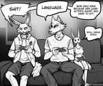 Rating: s
ID: 5666090
Date: 2025-06-25 02:21:36 -0400
Status: active
Score: 82
angry anthro beastars bottomwear canid canine canis clothing controller english_text family father_(lore) father_and_child_(lore) father_and_son_(lore) female furniture game_controller greyscale group haru_(beastars) hi_res husband_and_wife hybrid jacket lagomorph legoshi's_chimera_(beastars) legoshi_(beastars) leporid male mammal married_couple monochrome mother_(lore) mother_and_child_(lore) mother_and_son_(lore) parent_(lore) parent_and_child_(lore) parent_and_son_(lore) profanity rabbit scolding shorts smug_face sofa son_(lore) sunny_frostwolf text topwear trio wolf yelling post #5666090
