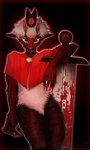 Rating: s
ID: 5006666
Date: 2024-08-24 08:19:27 -0400
Status: active
Score: 31
absurd_res anthro black_body black_fur blood blood_on_sword blood_on_weapon bodily_fluids bovid caprine crown cult_of_the_lamb fan_character fur goat hair half_naked headgear hi_res horizontal_pupils horn lamb_(cult_of_the_lamb) looking_at_viewer mammal massive_monster_(studio) melee_weapon pupils red_horn solo standing standing_position sword udjina weapon white_body white_fur white_hair post #5006666