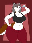 Rating: s
ID: 5529591
Date: 2025-04-25 14:10:54 -0400
Status: active
Score: 30
anthro big_breasts bottomwear breasts brown_eyes cailean_(camohellhound) canid canid_demon canine clothed clothing demon digital_media_(artwork) drinking female grey_clothing grey_topwear hair hellhound hi_res mammal mythological_canine mythological_creature mythology pants red_bottomwear red_clothing red_pants shirt smile solo tail teeth thaliaglacyswells thick_thighs topwear vial wide_hips post #5529591