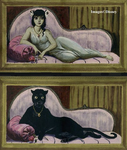 Rating: s
ID: 5629664
Date: 2025-06-08 20:12:20 -0400
Status: active
Score: 14
after_transformation before_and_after black_body black_fur black_hair clothed clothing curtains disney disney_parks dress felid female feral flower fur furniture ghost hair human inside jewelry lady_hephaestia long_hair looking_at_viewer mammal marc_davis necklace necklace_only nude official_art pantherine pillow plant portrait pose reclining sofa solo spirit the_haunted_mansion thick_thighs transformation watermark whiskers post #5629664