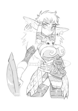 Rating: s
ID: 5700626
Date: 2025-07-11 00:42:12 -0400
Status: active
Score: 8
2020 accessory animal_skull armwear big_ears bone breasts clothed clothed_female clothed_humanoid clothing collar digital_drawing_(artwork) digital_media_(artwork) ear_piercing ear_ring eyebrows female foresttherotten freckled_face freckles front_view goblin hair headband hi_res holding_object holding_shield humanoid humanoid_pointy_ears looking_aside monochrome mouth_closed piercing pointy_ears portrait ring_piercing shield simple_background sketch skull solo standing three-quarter_portrait three-quarter_view tied_hair white_background post #5700626