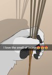 Rating: s
ID: 5466912
Date: 2025-03-30 19:25:08 -0400
Status: active
Score: 72
2025 absurd_res ambiguous_gender ambiguous_species anthro caption claws close-up emoji english_text fur grey_background heart_eyes heart_symbol hi_res holding_object humor incense mammal melancholiclion pun shadow simple_background solo text tuft post #5466912
