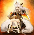 Rating: s
ID: 2124121
Date: 2020-01-21 12:25:01 -0500
Status: active
Score: 28
2_tails abstract_background animal_humanoid anklet barefoot biped book cloak clothed clothing colored digital_media_(artwork) dragon dragon_humanoid feathered_wings feathers feet female fluffy fluffy_tail front_view full-length_portrait fur furred_dragon furred_dragon_humanoid furred_scalie hair hi_res homo_1121 horn horned_humanoid humanoid ilmina_(puzzle_and_dragons) inner_ear_fluff jewelry light_body light_skin long_hair multi_tail mythological_creature mythological_scalie mythology portrait pupils puzzle_and_dragons reading scalie shaded sitting slim slit_pupils solo tail three-quarter_view tuft white_body white_fur white_hair white_tail wings yellow_eyes post #2124121