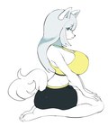 Rating: s
ID: 5593998
Date: 2025-05-23 23:48:09 -0400
Status: active
Score: 11
2024 4:5 5_toes absurd_res abyss_creature_(artist) anthro barefoot big_breasts black_bottomwear black_clothing black_shorts blue_eyes bottomwear breasts butt canid canine clothed clothed_anthro clothed_female clothing digital_drawing_(artwork) digital_media_(artwork) eyelashes feet female female_anthro fingers full-length_portrait fur furgonomic_bottomwear furgonomics grey_hair hair hands_on_legs hands_on_thighs hi_res huge_breasts looking_back mammal mouth_closed portrait shirt shorts side_view simple_background solo tail tank_top toes topwear white_background white_body white_ears white_fur white_tail yellow_clothing yellow_shirt yellow_tank_top yellow_topwear post #5593998