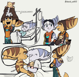 Rating: s
ID: 5705517
Date: 2025-07-13 04:57:45 -0400
Status: active
Score: 2
alioth_(time_fluffy500) anthro bed child clothed clothing comic cybernetic_arm cybernetic_limb dialogue ear_piercing ear_ring english_text eyes_closed female fur furniture group hi_res lombax male mammal markings open_mouth piercing pillow ratchet_(ratchet_and_clank) ratchet_and_clank ring_piercing rivet_(ratchet_and_clank) scarf sony_corporation sony_interactive_entertainment striped_markings striped_tail stripes tail tail_markings text thin_tail time_fluffy500 trio white_body white_fur yellow_body yellow_fur young post #5705517