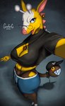 Rating: s
ID: 5598562
Date: 2025-05-25 22:43:05 -0400
Status: active
Score: 33
absurd_res accessory anthro bottomwear cleavage_cutout clothing collar cutout dog_tags ear_piercing ear_ring eyewear female footwear generation_2_pokemon girafarig giraffe giraffid glasses hat headgear headwear hi_res litehase looking_at_viewer mammal midriff multi_head nintendo piercing pokemon pokemon_(species) ring_piercing shoes shorts simple_background solo spiked_collar spikes post #5598562