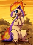 Rating: s
ID: 5607620
Date: 2025-05-29 18:46:04 -0400
Status: active
Score: 4
absurd_res ambiguous_gender blitz_(gyro) blue_eyes countershading desert fan_character feral fire generation_2_pokemon gyrotech hi_res male_(lore) markings mixxup mottled mottled_body nintendo paws pokemon pokemon_(species) purple_body quadruped quilava red_markings solo tan_body post #5607620