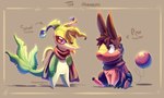 Rating: s
ID: 4071366
Date: 2023-05-24 21:01:55 -0400
Status: active
Score: 33
3_fingers 5:3 ambiguous_gender black_body brown_eyes brown_scarf clothed clothed_feral clothing countershade_torso countershading digital_media_(artwork) duo english_text eyelashes female_(lore) feral fingers generation_5_pokemon gloves_(marking) green_body looking_aside looking_at_another male_(lore) markings model_sheet multicolored_body nintendo paint_tool_sai_(artwork) piper_(teeterglance) pokemon pokemon_(species) pokemon_mystery_dungeon red_body red_scarf savel_(teeterglance) scarf simple_background sitting smile snake_eyes snivy spike_chunsoft teeterglance tepig text two_tone_body white_body post #4071366