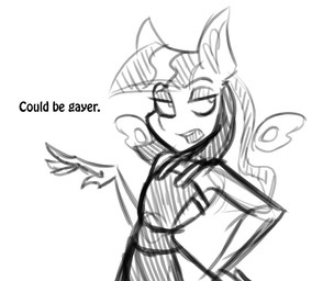 apron clothing dialogue english_text equine fan_character jrvanesbroek male mammal monochrome my_little_pony pegasus sketch solo text wings
Rating: Safe
Score: 0
User: 2DUK
Date: April 19, 2018 apron clothing dialogue english_text equine fan_character jrvanesbroek male mammal monochrome my_little_pony pegasus sketch solo text wings
Rating: Safe
Score: 0
User: 2DUK
Date: April 19, 2018