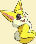 Rating: s
ID: 4222541
Date: 2023-08-09 05:30:20 -0400
Status: active
Score: 3
5:6 anthro carrot_(carrot) darkwarks digital_media_(artwork) female fur hi_res lagomorph leporid looking_at_viewer looking_back mammal purple_eyes rabbit simple_background smile solo tail tuft white_body white_fur yellow_body yellow_fur post #4222541