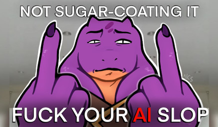 Rating: s
ID: 5466262
Date: 2025-03-30 14:07:56 -0400
Status: active
Score: 1002
2025 4_fingers ai_generated_media_(subject) anthro clothing colored_nails double_middle_finger english_text eyebrows female fingers gesture hand_gesture hi_res keeshee lol_comments looking_at_viewer middle_finger multicolored_body nails ncs profanity purple_nails reaction_image reptile scalie snake snake_hood solo text the_truth two_tone_body post #5466262