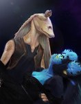 Rating: s
ID: 4828257
Date: 2024-06-04 10:03:29 -0400
Status: active
Score: 13
alien anthro blue_body blue_fur clothing crystalfluff_(artist) dancing dress duo female fur furby_(species) green_eyes gungan hi_res jar_jar_binks male male/female otolla_gungan romantic star_wars what post #4828257
