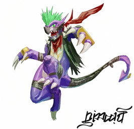 Rating: s
ID: 5770476
Date: 2025-08-10 20:22:44 -0400
Status: active
Score: 8
anthro bandai_namco claws digimon digimon_(species) green_hair hair hi_res male mohawk nimadj punkmon purple_body purple_scales scales scalie sharp_teeth solo teeth post #5770476