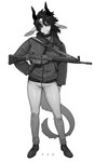 Rating: s
ID: 5151085
Date: 2024-10-31 10:27:41 -0400
Status: active
Score: 50
2024 absurd_res anthro black_hair bottomwear breasts chabett clothed clothed_anthro clothed_female clothing collar digital_media_(artwork) dragon female footwear front_view fully_clothed fully_clothed_anthro fully_clothed_female gun hair heckler_and_koch hi_res hk_g3 horn looking_at_viewer monochrome mythological_creature mythological_scalie mythology pants pgm300 ranged_weapon scalie shoes simple_background solo standing topwear weapon white_background post #5151085