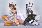 Rating: s
ID: 5054481
Date: 2024-09-16 13:30:52 -0400
Status: active
Score: 90
2024 3:2 4_toes 5_fingers anthro bow_ribbon breasts brown_hair canid canine clothed clothing duo feet female fingers fishnet_clothing fishnet_legwear fishnet_thigh_highs fox fur hair hand_on_leg hand_on_own_leg hand_on_own_thigh hand_on_thigh hi_res inner_ear_fluff kumiho_(purplelemons) legwear looking_back mammal orange_body orange_fur orange_tail purple_eyes purplelemons satomi_(purplelemons) side_view simple_background tail thigh_highs toes tuft white_body white_fur white_hair white_tail yellow_eyes post #5054481