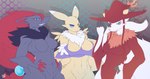 Rating: s
ID: 5473374
Date: 2025-04-01 07:18:05 -0400
Status: active
Score: 61
absurd_res anthro bandai_namco breasts canid canine digimon digimon_(species) enryou featureless_breasts female fur generation_5_pokemon grey_body group hi_res looking_at_viewer mammal medium_breasts nintendo pal_(species) palworld pocketpair pokemon pokemon_(species) renamon tail trio white_body white_fur wixen yellow_body yellow_fur zoroark post #5473374