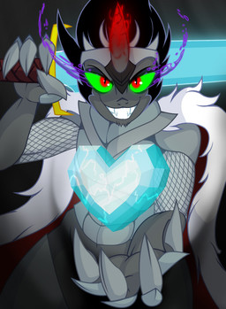anthro anthrofied armor black_hair cape clothing crown crystal crystal_heart digital_media_(artwork) equine eye_mist fangs friendship_is_magic gauntlets gloves grin hair hi_res horn jrvanesbroek king_sombra_(mlp) looking_at_viewer male mammal melee_weapon my_little_pony red_eyes smile solo sword unicorn weapon
Rating: Safe
Score: 3
User: 2DUK
Date: June 19, 2018 anthro anthrofied armor black_hair cape clothing crown crystal crystal_heart digital_media_(artwork) equine eye_mist fangs friendship_is_magic gauntlets gloves grin hair hi_res horn jrvanesbroek king_sombra_(mlp) looking_at_viewer male mammal melee_weapon my_little_pony red_eyes smile solo sword unicorn weapon
Rating: Safe
Score: 3
User: 2DUK
Date: June 19, 2018