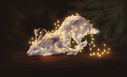 Rating: s
ID: 5685132
Date: 2025-07-04 01:08:05 -0400
Status: active
Score: 13
antlers aquarellewolf artist_name character_name christmas entangled feral festive fur hi_res holidays horn jackalope lagomorph male mammal solo text white_body white_fur windsnowandstatic post #5685132