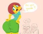 Rating: s
ID: 4158152
Date: 2023-07-08 14:27:41 -0400
Status: active
Score: 33
5:4 anime_nosebleed anthro ass_up avian beak bird blood blue_eyes bodily_fluids bottomwear bubble_butt butt chicken clothing critico_histerico feathers female gabriel_dangond galliform gallus_(genus) green_bottomwear green_clothing green_shorts group hair human insecurity llon_miranda_(youtuber) male male/female mammal nosebleed phasianid purple_hair regue_chicken shorts signature sketch spanish_text speech_bubble text translated trio unknown_artist unknown_artist_signature violeta_herrera yellow_body yellow_feathers post #4158152