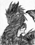 Rating: s
ID: 5611178
Date: 2025-05-31 08:54:21 -0400
Status: active
Score: 7
2012 ambiguous_gender clothed clothing crazydrak dated dragon duo ear_frill feral frill_(anatomy) hair head_crest head_frill hi_res horn human long_hair long_neck mammal monochrome mythological_creature mythological_scalie mythology on_top scalie side_view signature simple_background topless post #5611178