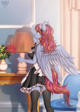 2018 5_fingers anthro breasts butt_pose chair clothed clothing curtains equine eyelashes fan_character feather_duster feathered_wings feathers female flower fully_clothed green_eyes grey_feathers hair holding_object inside lamp legwear long_hair looking_at_viewer looking_back maid_uniform mammal margony multicolored_hair my_little_pony pegasus pink_hair plant portrait potted_plant rear_view shadow smile solo standing stockings table thigh_highs three-quarter_portrait uniform wings
Rating: Safe
Score: 8
User: GlimGlam
Date: April 19, 2018 2018 5_fingers anthro breasts butt_pose chair clothed clothing curtains equine eyelashes fan_character feather_duster feathered_wings feathers female flower fully_clothed green_eyes grey_feathers hair holding_object inside lamp legwear long_hair looking_at_viewer looking_back maid_uniform mammal margony multicolored_hair my_little_pony pegasus pink_hair plant portrait potted_plant rear_view shadow smile solo standing stockings table thigh_highs three-quarter_portrait uniform wings
Rating: Safe
Score: 8
User: GlimGlam
Date: April 19, 2018