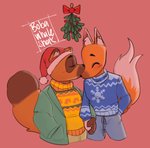 Rating: s
ID: 2548027
Date: 2020-12-28 16:51:59 -0500
Status: active
Score: 51
2020 animal_crossing blush bobawhaleshark bottomwear brown_body brown_fur canid canine clothing crazy_redd duo english_text eyes_closed fox fur hand_holding hi_res kissing lingonberry male male/male mammal nintendo pants plant raccoon_dog simple_background slightly_chubby sweater tanuki text tom_nook_(animal_crossing) topwear post #2548027