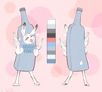 Rating: s
ID: 3228397
Date: 2022-03-17 14:24:53 -0400
Status: active
Score: 9
alcohol alcohol_costume anthro batteredtea beverage bottle bubble clothing color_swatch container costume drunk drunk_bubble english_text female food_costume front_view harriet hazel_(disambiguation) hazel_harriet-taylor hi_res holding_bottle holding_container holding_object lagomorph leporid mammal model_sheet rabbit rear_view signature simple_background solo standing substance_intoxication swedish_text text tongue tongue_out translated url post #3228397