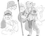 Rating: s
ID: 2902190
Date: 2021-08-29 13:13:37 -0400
Status: active
Score: 36
5:4 anthro armor beastman_(warhammer) bone bottomwear bovid caprine clothed clothing cloven_hooves ear_piercing ear_ring equid equine fangs fur goat group headgear helmet hooves hybrid loincloth male mammal melee_weapon monochrome piercing polearm ring_piercing shield sketch skull spear spinater teeth topless unguligrade warhammer_(franchise) warhammer_age_of_sigmar warhammer_fantasy weapon post #2902190