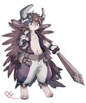 Rating: s
ID: 4227817
Date: 2023-08-12 01:58:11 -0400
Status: active
Score: 12
2020 3_toes 5_fingers :< absurd_res anthro barefoot beat_bladesman_fur_hire belt blue_markings bottomwear brown_body brown_clothing brown_ears brown_fur brown_hair brown_inner_ear brown_jacket brown_nose brown_pawpads brown_tail brown_topwear chest_tuft claws clothed clothing colored dabe digital_media_(artwork) digitigrade duel_monster eulipotyphlan feet fingers front_view full-length_portrait fur fur_hire gesture gloves grey_eyes grey_horn hair hand_gesture handpaw handwear hedgehog hi_res holding_melee_weapon holding_object holding_sword holding_weapon horn inner_ear_fluff jacket kemono looking_at_viewer male mammal markings melee_weapon midriff monotone_hair multicolored_body multicolored_fur multicolored_tail navel neck_tuft open_clothing open_jacket open_topwear pants pawpads paws pointing pointing_at_viewer portrait pupils scut_tail shaded short_hair short_tail signature simple_background slit_pupils solo standing sword tail tail_markings three-quarter_view toes topwear tuft two_tone_body two_tone_fur two_tone_tail weapon whiskers white_background white_body white_claws white_fur white_inner_ear_fluff yu-gi-oh! post #4227817