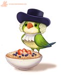 Rating: s
ID: 2856505
Date: 2021-07-31 15:42:34 -0400
Status: active
Score: 21
2016 avian beady_eyes bird black_eyes blue_body blue_feathers blueberry_(fruit) bowl clothing container detailed detailed_food digital_media_(artwork) digital_painting_(artwork) feathered_wings feathers feral food fruit green_body green_feathers hair hat headgear headwear humor male monk_parakeet neotropical_parrot oatmeal painting_(artwork) parakeet parrot piper_thibodeau plant pun quaker_oats solo strawberry text true_parrot url white_hair wings yellow_body yellow_feathers post #2856505