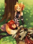 Rating: s
ID: 1422918
Date: 2018-01-10 19:59:07 -0500
Status: active
Score: 11
3:4 animal_humanoid armor belt breasts brown_eyes buckle canid canid_humanoid canine canine_humanoid cloak clothed clothing dav-19 detailed_background dog_days duo eye_contact fan_character female fox_humanoid fully_clothed gloves grass green_eyes hair handwear head_on_lap high-angle_view humanoid jewelry leaning looking_at_another male mammal mammal_humanoid necklace ninja on_lap orange_hair outside plant plate_armor ponytail red_hair ribbons shirt sitting topwear tree warrior yukikaze_panettone post #1422918