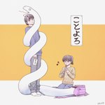 Rating: s
ID: 5281090
Date: 2025-01-01 20:31:55 -0500
Status: active
Score: 13
1:1 2025 ambiguous_gender backpack biped brother_(lore) brother_and_sister_(lore) chinese_zodiac clothed clothing female female_human feral fingers group hair hi_res human japanese_text male mammal musical_instrument musical_note musical_symbol open_mouth playing_music randoseru recorder_(musical_instrument) reptile scalie sibling_(lore) sister_(lore) snake snake_charming symbol text tongue tongue_out trio wind_instrument woodwind_instrument year_of_the_snake ykjun18 young young_female young_human post #5281090