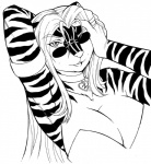 Rating: s
ID: 175494
Date: 2011-11-04 09:24:49 -0400
Status: active
Score: 7
anthro big_breasts black_and_white black_eyes breasts cleavage clothed clothing collar digital_media_(artwork) eyewear felid female hair hybrid long_hair mammal max_blackrabbit mephitid monochrome open_mouth pantherine skunk solo sunglasses tiger tongue zig_zag post #175494