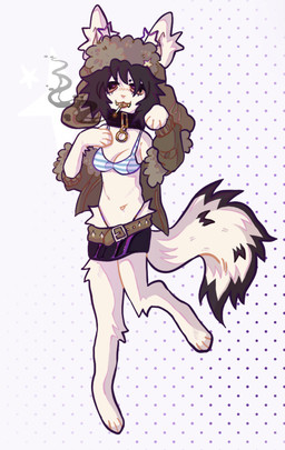 Rating: s
ID: 5527742
Date: 2025-04-24 18:04:38 -0400
Status: active
Score: 4
7redteeths anthro belt black_body black_fur bottomwear bra cigarette cigarette_in_mouth clothing collar cropped_jacket domestic_cat felid feline felis female fur g-string hair hat headgear headwear hi_res mammal miniskirt object_in_mouth paws short_hair simple_background skirt smoking smoking_cigarette solo underwear ushanka white_background white_body white_fur post #5527742