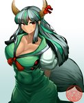 Rating: s
ID: 3100014
Date: 2021-12-31 23:47:07 -0500
Status: active
Score: 16
1094akagakati absurd_res accessory animal_humanoid big_breasts biped black_sclera bovid bovid_humanoid bow_(feature) bow_ribbon breast_eyes breasts cleavage clothed clothing digital_media_(artwork) dress eyelashes facial_markings female fluffy fluffy_tail front_view fully_clothed fur furgonomics green_clothing green_dress green_hair grey_body grey_fur grey_hair grey_tail hair hakutaku half-closed_eyes head_markings hi_res horn horn_accessory horn_bow horn_ribbon horned_humanoid huge_breasts humanoid keine_kamishirasawa keine_kamishirasawa_(hakutaku) light_body light_skin long_hair looking_at_viewer mammal mammal_humanoid markings monotone_body monotone_fur monotone_tail multi_eye multicolored_hair narrowed_eyes navel_outline portrait pupils red_bow red_eyes red_markings red_ribbon ribbons simple_background smile solo standing tail three-quarter_portrait three-quarter_view tight_clothing touhou two_tone_hair unusual_anatomy white_background post #3100014