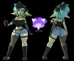 Rating: s
ID: 5040177
Date: 2024-09-09 19:53:53 -0400
Status: active
Score: 24
2020 3d_(artwork) alpha_channel armwear artist_name belt belt_buckle beverage big_breasts big_ears black_boots black_clothing black_footwear black_hair black_topwear blue_eyes blue_highlights boots bottomwear breasts buckle butt clothed clothing container cryptiacurves cup denim denim_bottomwear denim_clothing denim_shorts digital_media_(artwork) ear_piercing ear_ring eyebrow_piercing eyebrow_ring facial_piercing female female_humanoid fingerless_gloves fingers fishnet_armwear fishnet_clothing fishnet_leggings fishnet_legwear footwear front_and_back front_view full-length_portrait gloves goblin green_body green_ears green_face green_skin hair handwear hi_res highlights_(coloring) holding_beverage holding_container holding_cup holding_object humanoid humanoid_pointy_ears knee_boots knee_highs legband leggings legwear leora_(kibix1) long_ears midriff multiple_poses not_furry off_shoulder open_mouth piercing pointy_ears portrait pose rear_view ring_piercing shoes shorts simple_background skull_belt_buckle small_waist solo text thighband thong_straps topwear transparent_background post #5040177