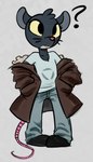 Rating: s
ID: 5541552
Date: 2025-05-01 10:39:40 -0400
Status: active
Score: 92
2021 2025 anthro black_eyes bottomwear buckteeth chest_tuft clothed clothing coat color_edit colored denim denim_bottomwear denim_clothing female footwear front_view furred_coat hand_in_pocket hands_in_both_pockets hi_res jeans lori_meyers male mammal murid murine night_in_the_woods open_clothing open_coat open_topwear pants pockets question_mark rat rodent shirt shoes simple_background solo soulcentinel squitoo standing t-shirt tan_background teeth third-party_edit topwear tuft whiskers young young_anthro young_male post #5541552