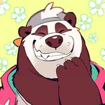 Rating: s
ID: 4048541
Date: 2023-05-12 20:04:46 -0400
Status: active
Score: 26
1:1 2021 3_fingers anthro backwards_baseball_cap backwards_hat baseball_cap bear clothing digital_media_(artwork) eyes_closed fangs fingers front_view fur giant_panda grin hair hair_through_hat hand_on_chin hat head_tuft headgear headshot_portrait headwear hoodie icon male mammal multicolored_body multicolored_fur pattern_background portrait simple_background smile solo super-tuler tairu teeth topwear tuft post #4048541