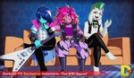 Rating: s
ID: 5622947
Date: 2025-06-05 17:29:39 -0400
Status: active
Score: 48
anthro belt blonde_highlights blue_body blue_skin boots boss_monster_(undertale) bottomwear cigarette cigarette_in_mouth clothed clothing collar crop_top deltarune dinosaur electric_guitar english_text eyes_closed eyewear fingerless_gloves floppy_ears footwear fur glasses gloves group guitar hair hair_over_eye hair_over_eyes half-closed_eyes handwear hi_res highlights_(coloring) human kris_(deltarune) leather leather_bottomwear leather_clothing leather_pants mammal mohawk musical_instrument narrowed_eyes naughtyjester object_in_mouth open_clothing open_mouth open_smile open_topwear open_vest pants plucked_string_instrument prehistoric_species purple_body purple_scales ralsei reptile scales scalie sharp_teeth shirt shoes smile smirk smug smug_face smug_grin string_instrument studded_belt studs susie_(deltarune) t-shirt teeth text topwear trio undertale_(series) vest white_body white_fur post #5622947