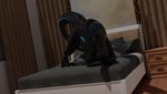 Rating: s
ID: 2646564
Date: 2021-03-09 14:53:28 -0500
Status: active
Score: 80
3d_(artwork) absurd_res ass_up bed black_body black_scales blackburn538 blender_(artwork) blue_eyes claws curtains digital_media_(artwork) dinosaur drawer female feral furniture hi_res inside looking_at_viewer mattress on_bed open_mouth pillow prehistoric_species reptile scales scalie shadow solo teeth tongue ziina post #2646564