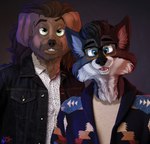 Rating: s
ID: 5120906
Date: 2024-10-17 06:11:54 -0400
Status: active
Score: 4
alternate_species anthro beard black_hair brown_body brown_fur brown_hair canid canine canis clothing domestic_dog duo eyewear facial_hair fur furrification glasses good_mythical_morning hair hi_res jacket jokiart link_neal male mammal mythical_entertainment paintover photo_manipulation photomorph pointy_ears prick_ears real_world rhett_mclaughlin shirt smile sweater topwear youtuber post #5120906