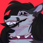 Rating: s
ID: 5622488
Date: 2025-06-05 12:59:55 -0400
Status: active
Score: 6
anthro black_eyeshadow black_hair black_lips black_nose bright_colors canid canine collar eyelashes eyeshadow fangs female fur glistening_eyelids grey_body grey_fur grinning_at_viewer hair headshot_portrait hi_res lips long_hair looking_at_viewer makeup mammal neon portrait purple_eyes red_background sharp_teeth simple_background smile solo spiked_collar spikes teeth thick_bottom_lip wolfwireless post #5622488